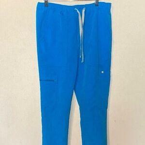 Figs Men's Bright Blue Cargo Pants
